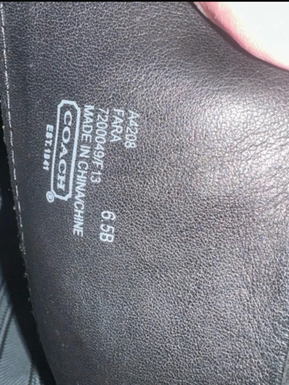 Coach Black Signature Suede & Leather Knee Boots